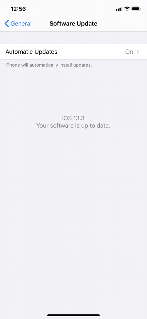 iOSの自動更新を設定します