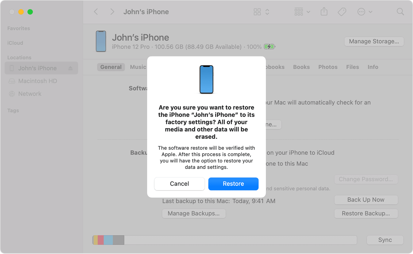 日付と時刻の設定を確認して、確認に失敗したAppleIDを修正します