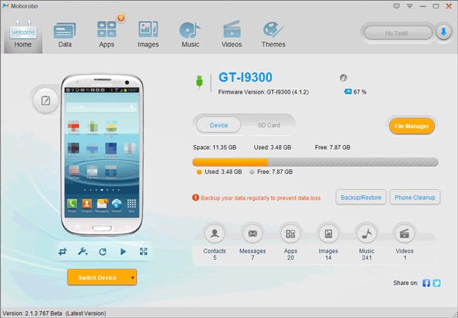 PCのAndroidデスクトップマネージャー