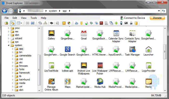 WindowsデスクトップのAndroidマネージャー