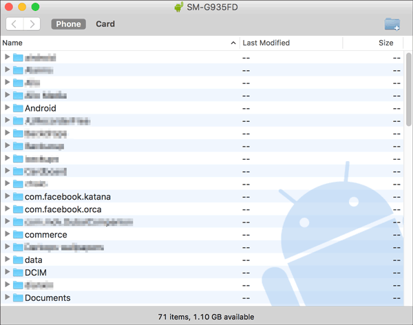 Androidファイル転送を介したOnePlusからMacファイル転送