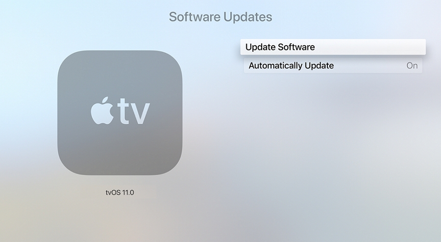 TVOSを更新します