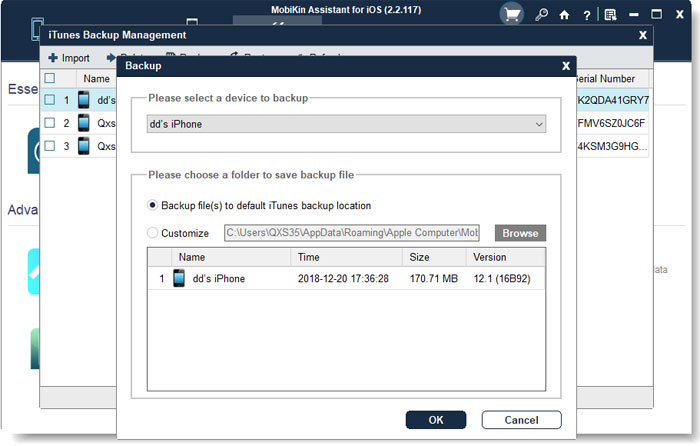 iOSのアシスタントを介してiTunesとiPhoneを同期します