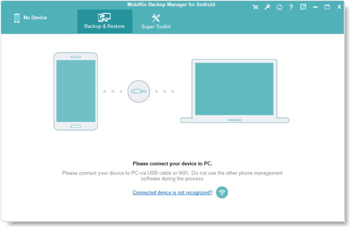 Androidバックアップを実行し、プログラムを復元します