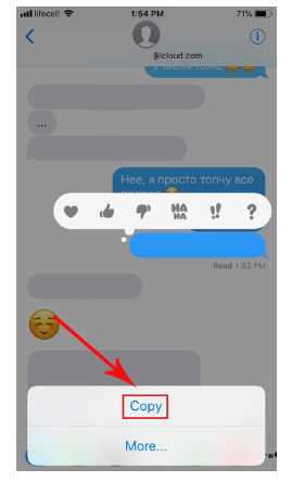 iPhoneテキストメッセージのコピーと貼り付け方法