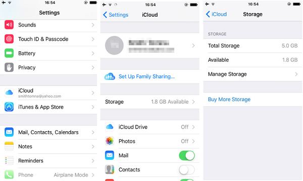 iPhoneのiCloudストレージを直接管理する方法