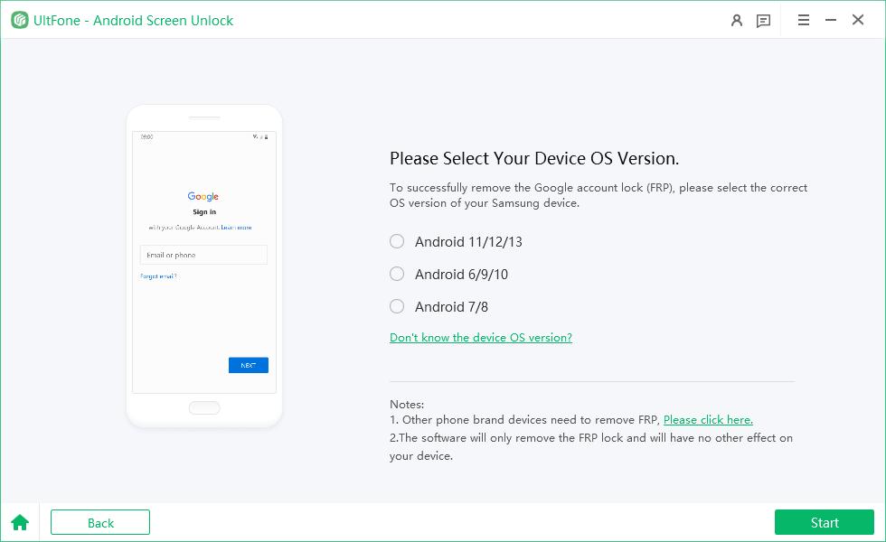 SamsungデバイスのFRPロックを簡単に削除します
