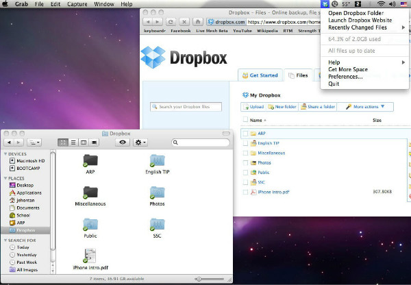 Dropboxを介してUSBなしでAndroid電話をMacBookに接続します