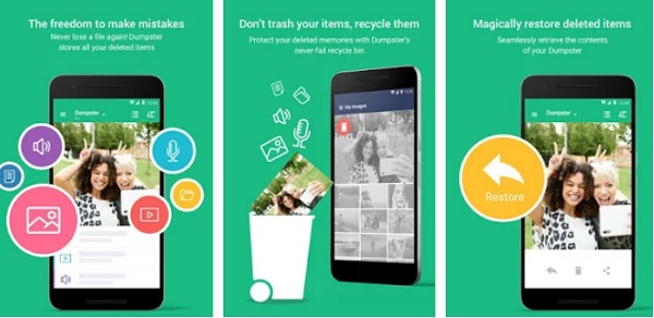 Dumpster RecoveryアプリからSamsungファイルを復元します