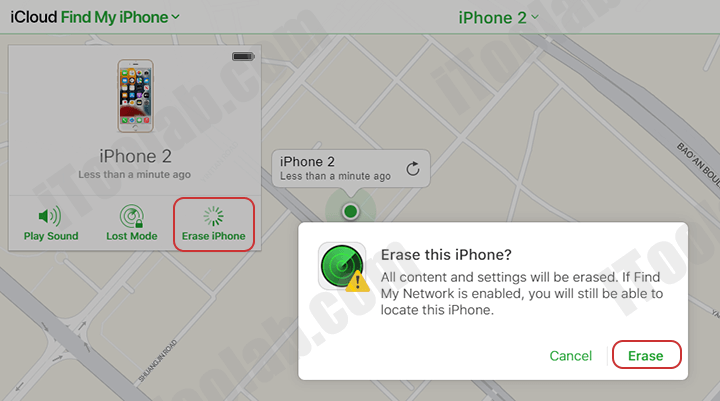 アカウントからiPhone 12を消去します