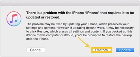 回復モードを介して画面が壊れてiPhoneを消去します