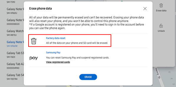 Samsungを介してSamsungスマートウォッチをリモートでリセットします