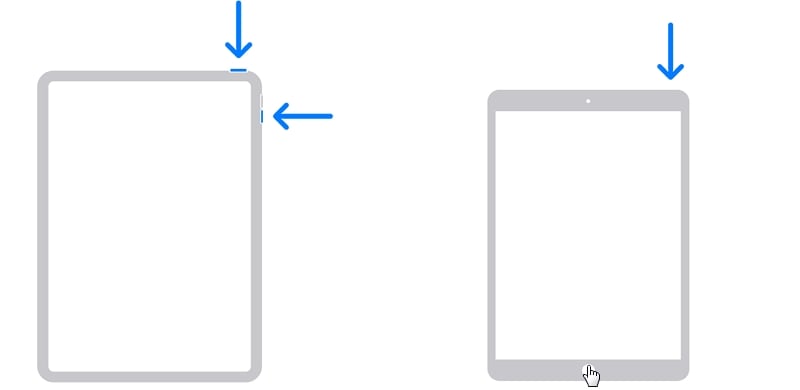 iPadを修正するためにiPadを再起動することを強制