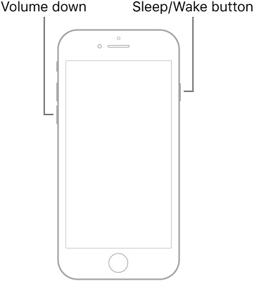 iPhone7をオフにします 
