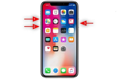 iPhone 8、x以降を再起動します
