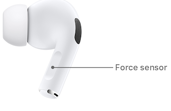 AirPodでのノイズキャンセルでオフにするようにセンサーを強制します
