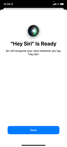 hey siriをセットアップします
