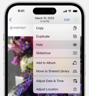 iPhoneの写真を非表示にします