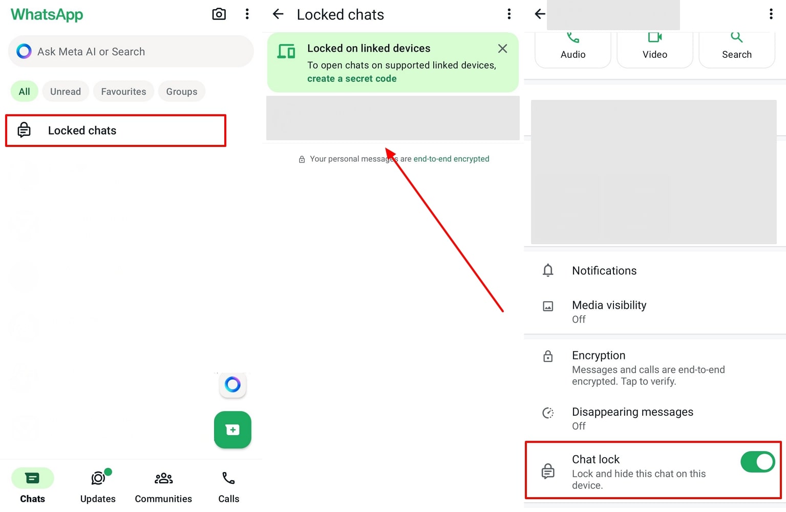 チャットロックAndroidをオフにします
