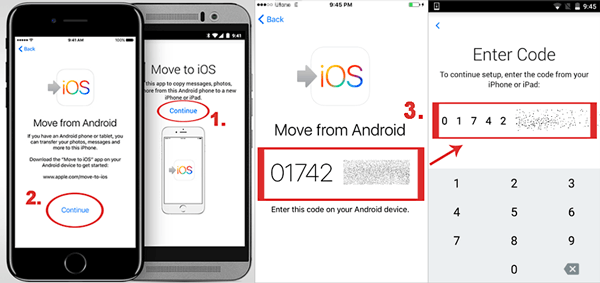 iOSに移動して、フリップ電話の連絡先をiPhoneに転送します