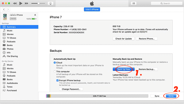 古いiPhoneのメモをiTunesにバックアップします