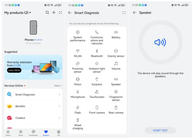 Huaweiスピーカーテスト