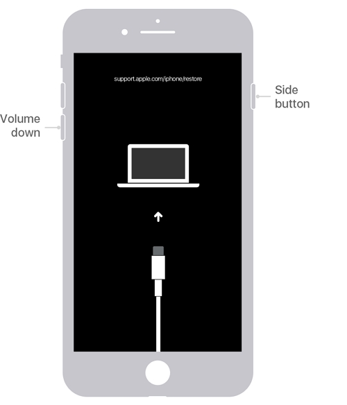 iPhone7またはiPhone7 Plusをリカバリモードに入れます