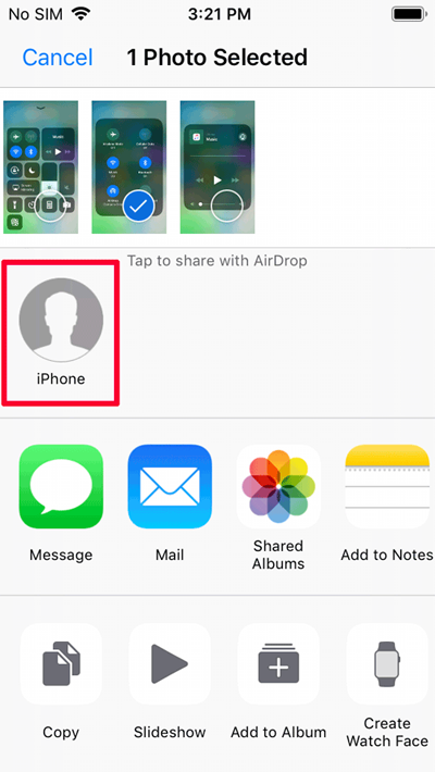 AirDropでiPadからiPhoneに写真をインポートする方法