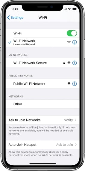WiFiネットワークをチェックして、更新の確認にスタックしたiPhoneを修正します