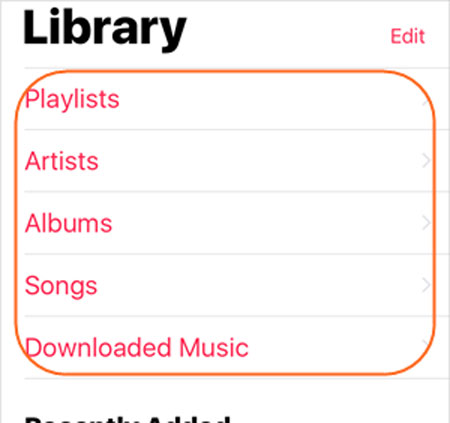 Apple Musicアプリを介してiCloudからiPhoneに音楽を復元する