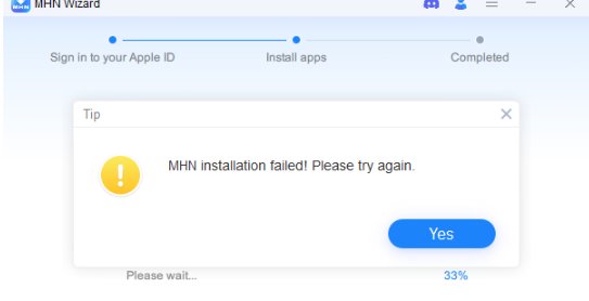 Mhn-Wizard-Installation-failed