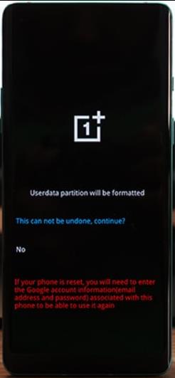 OnePlus電話回復モード