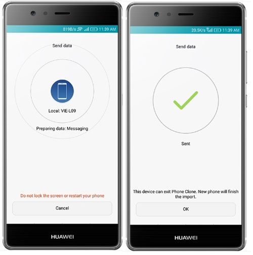 電話クローンを使用して、HTCからHuaweiにデータを転送します