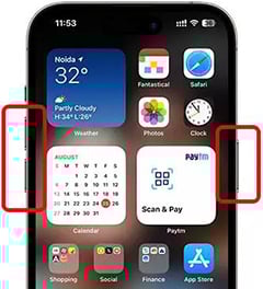 iPhoneを再起動します 