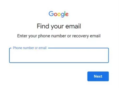 Googleから削除されたGmailアカウントを回復するメールページを見つける