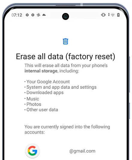 GoogleバックアップでHuaweiプライベートスペースからデータを取得します