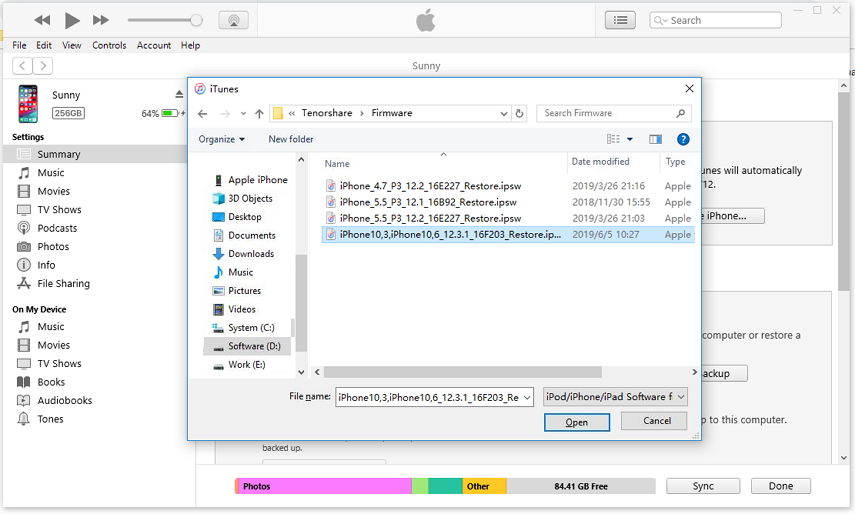 iTunesを介してiPhoneの更新に戻ります