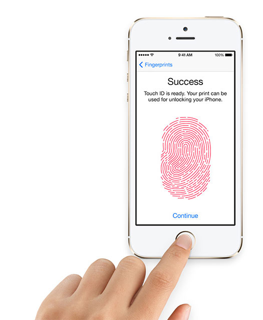 iPhoneのタッチIDを設定します