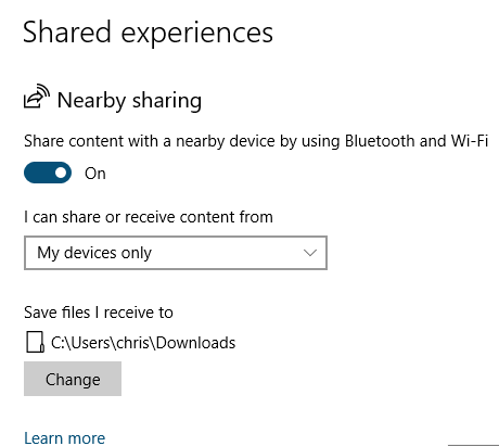 Windowsの近くの共有をセットアップする方法
