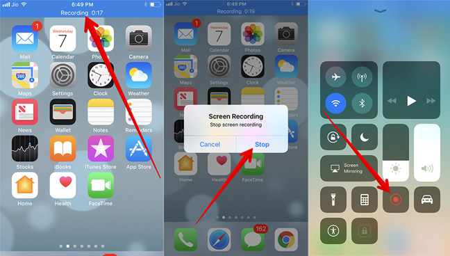 画面を録画してiPhoneのカメラロールにYouTubeビデオを保存します