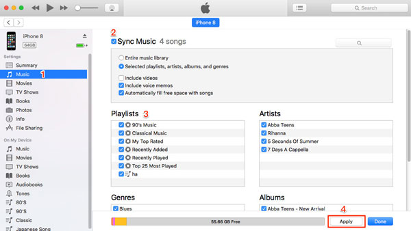 iPhoneからiPhoneに音楽をiTunesでコピーする方法