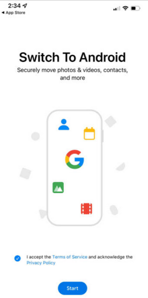 Androidにスイッチを使用してiPhoneからAndroidにファイルを送信する方法