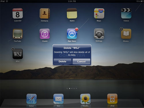 iPadアプリを削除してiPadの白い画面を修正します