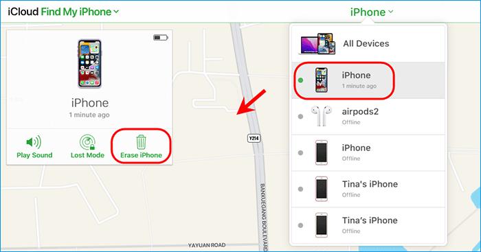 iPhoneを見つけることでパスワードなしでiPhone 15のロックを解除します