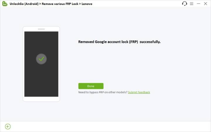 Lenovo FRPバイパスに成功しました