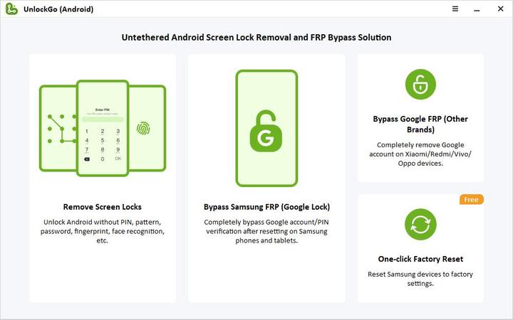 Unlockgo for android main interface.jpg