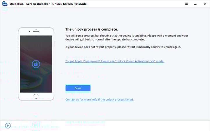 iPhoneパスコードのロックを正常に解除します