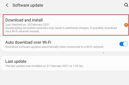 Samsungタブレットソフトウェアを更新します