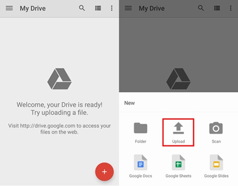 Googleドライブに音楽をバックアップします