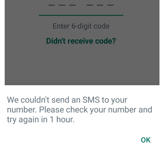 Whatsapp not sending verification code.jpg